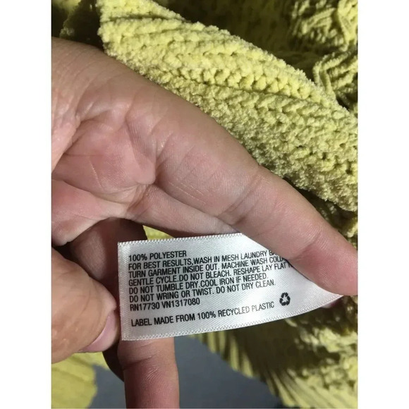 Womens A New Day Sweater Yellow Knit Cropped Winter Cute Mock Neck - Picture 3 of 6